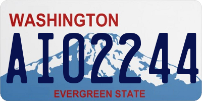 WA license plate AIO2244
