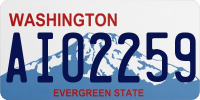 WA license plate AIO2259