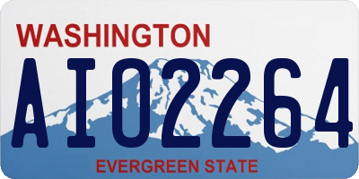 WA license plate AIO2264