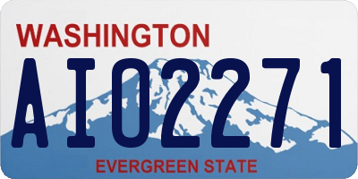 WA license plate AIO2271
