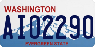 WA license plate AIO2290
