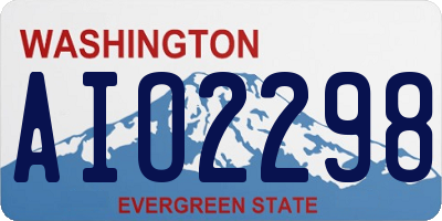 WA license plate AIO2298