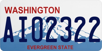 WA license plate AIO2322