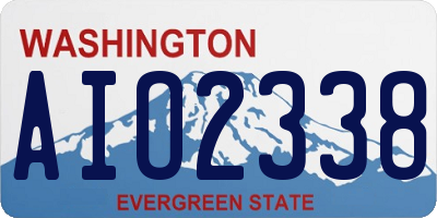 WA license plate AIO2338