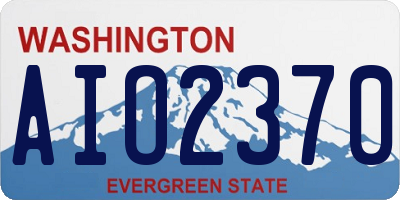 WA license plate AIO2370