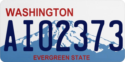 WA license plate AIO2373
