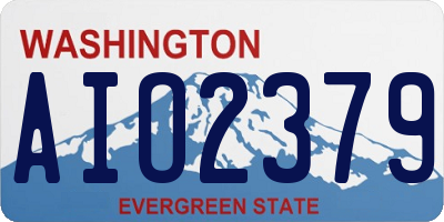 WA license plate AIO2379