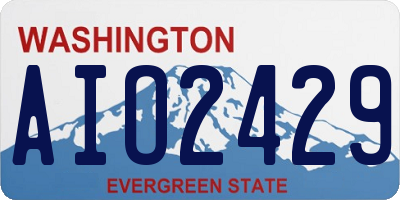 WA license plate AIO2429