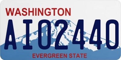 WA license plate AIO2440