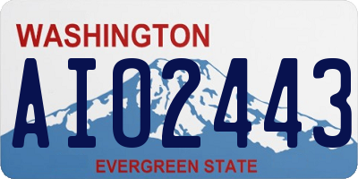 WA license plate AIO2443