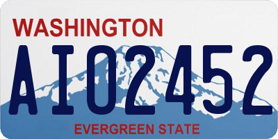 WA license plate AIO2452