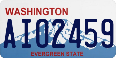 WA license plate AIO2459