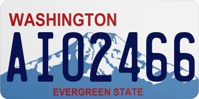 WA license plate AIO2466