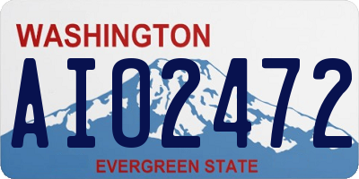 WA license plate AIO2472