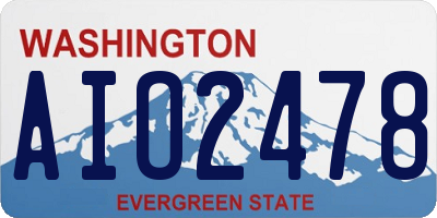 WA license plate AIO2478