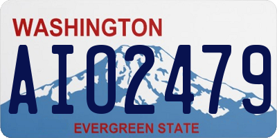 WA license plate AIO2479