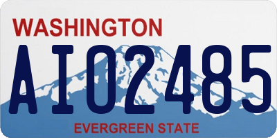 WA license plate AIO2485