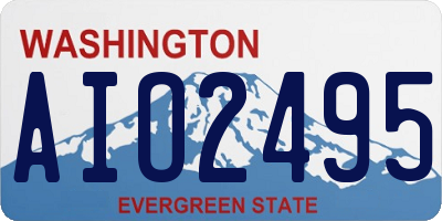 WA license plate AIO2495