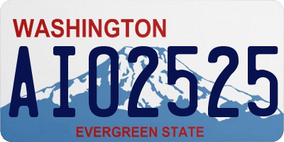 WA license plate AIO2525