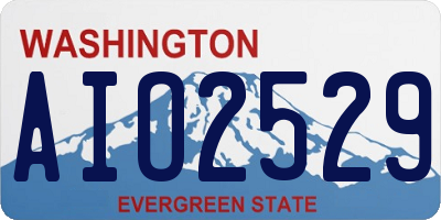 WA license plate AIO2529