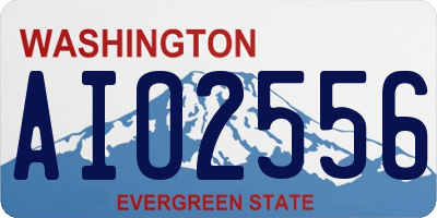 WA license plate AIO2556