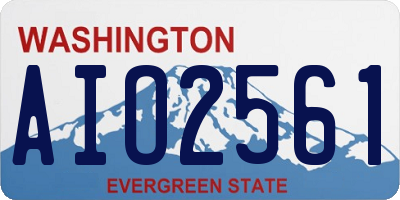 WA license plate AIO2561