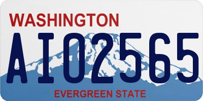 WA license plate AIO2565