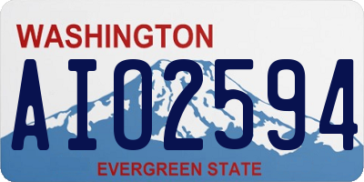 WA license plate AIO2594