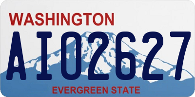WA license plate AIO2627