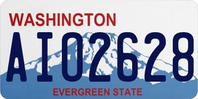 WA license plate AIO2628