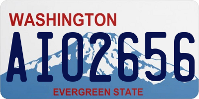 WA license plate AIO2656