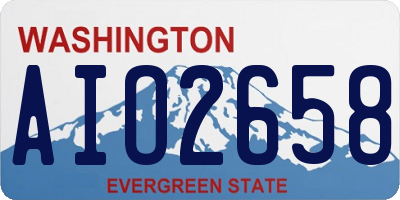 WA license plate AIO2658