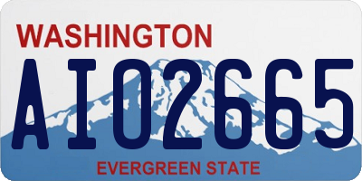 WA license plate AIO2665