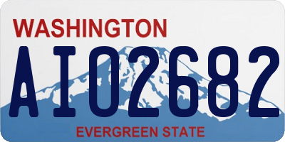 WA license plate AIO2682