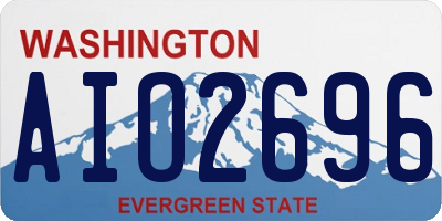 WA license plate AIO2696