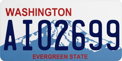 WA license plate AIO2699