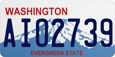 WA license plate AIO2739