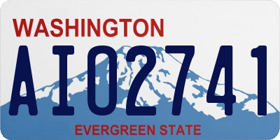 WA license plate AIO2741
