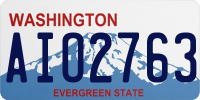 WA license plate AIO2763