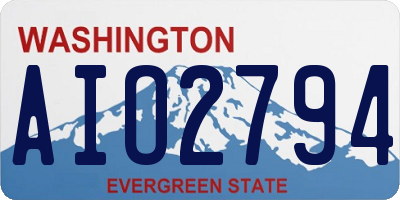 WA license plate AIO2794