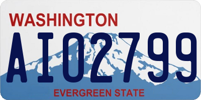 WA license plate AIO2799