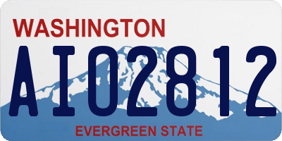 WA license plate AIO2812