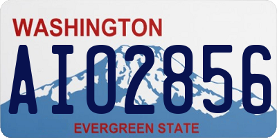 WA license plate AIO2856