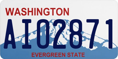 WA license plate AIO2871