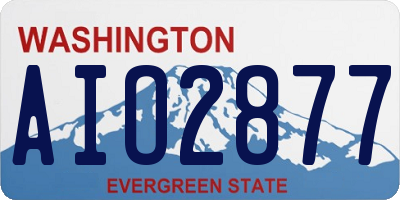 WA license plate AIO2877