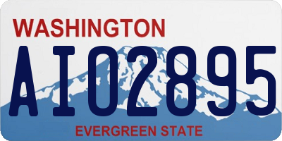 WA license plate AIO2895