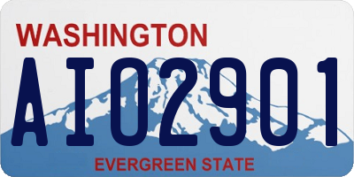 WA license plate AIO2901