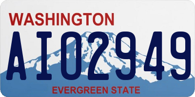 WA license plate AIO2949