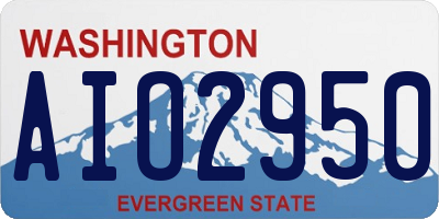 WA license plate AIO2950