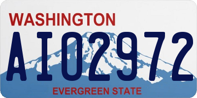 WA license plate AIO2972
